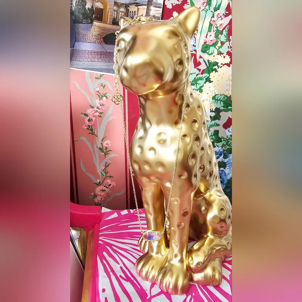 Kendra Scott Elisa Watercolor Gold Necklace - Picture 3 of 6